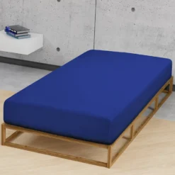biberna Feinjersey-Spannbetttuch saphir, 1x 90x190 cm - 100x200 cm
