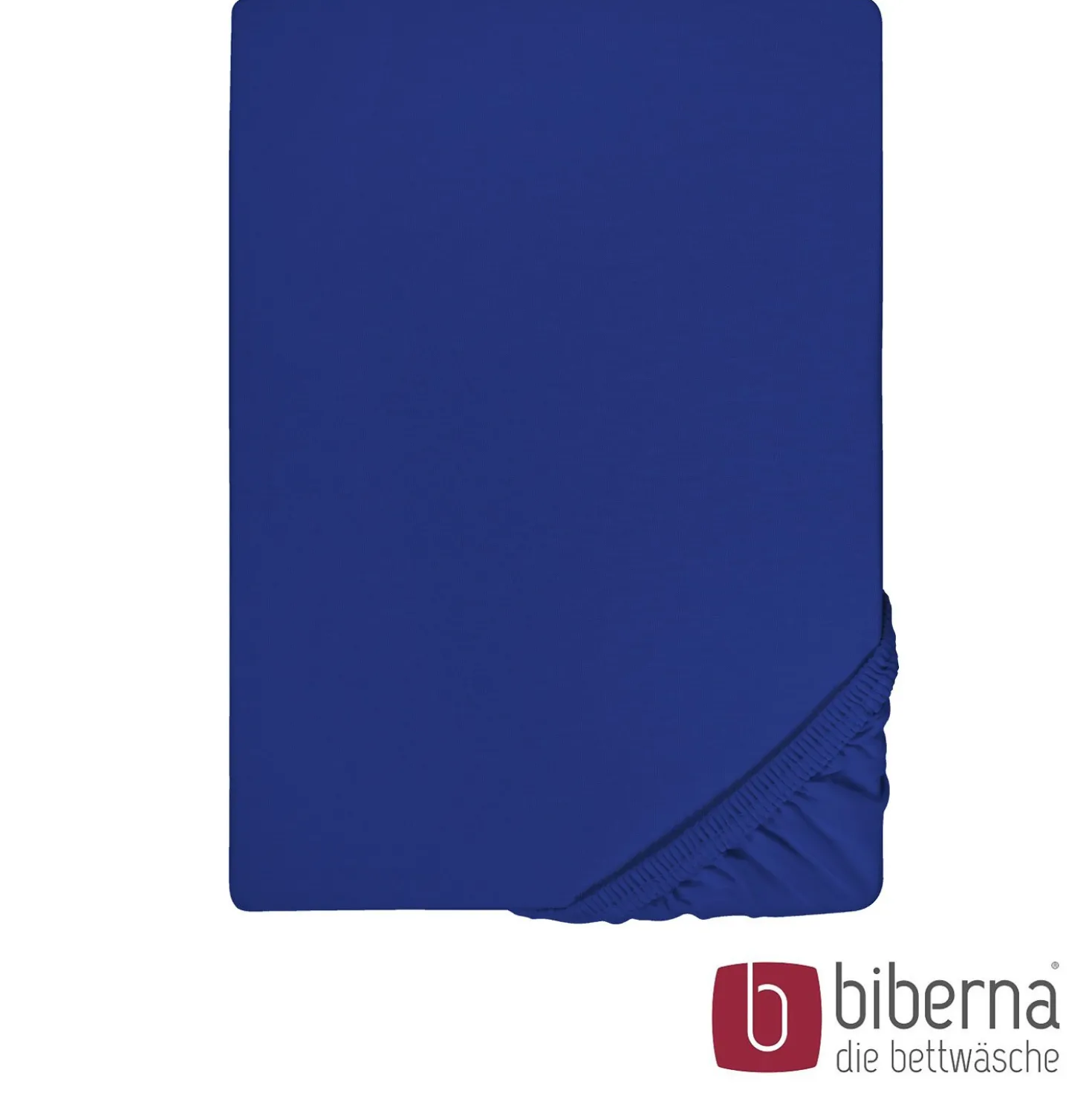 biberna Feinjersey-Spannbetttuch saphir, 1x 90x190 cm - 100x200 cm