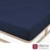 biberna Feinjersey-Spannbetttuch marine, 1x 90x190 cm - 100x200 cm