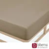 biberna Feinjersey-Spannbetttuch taupe, 1x 60x120 cm - 70x140 cm