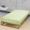 biberna Feinjersey-Spannbetttuch pistaziengrün, 1x 90x190 cm - 100x200 cm