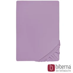 biberna Feinjersey-Spannbetttuch viola, 1x 90x190 cm - 100x200 cm