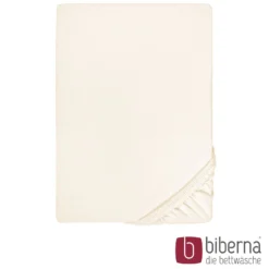 biberna Feinjersey-Spannbetttuch natur, 1x 60x120 cm - 70x140 cm