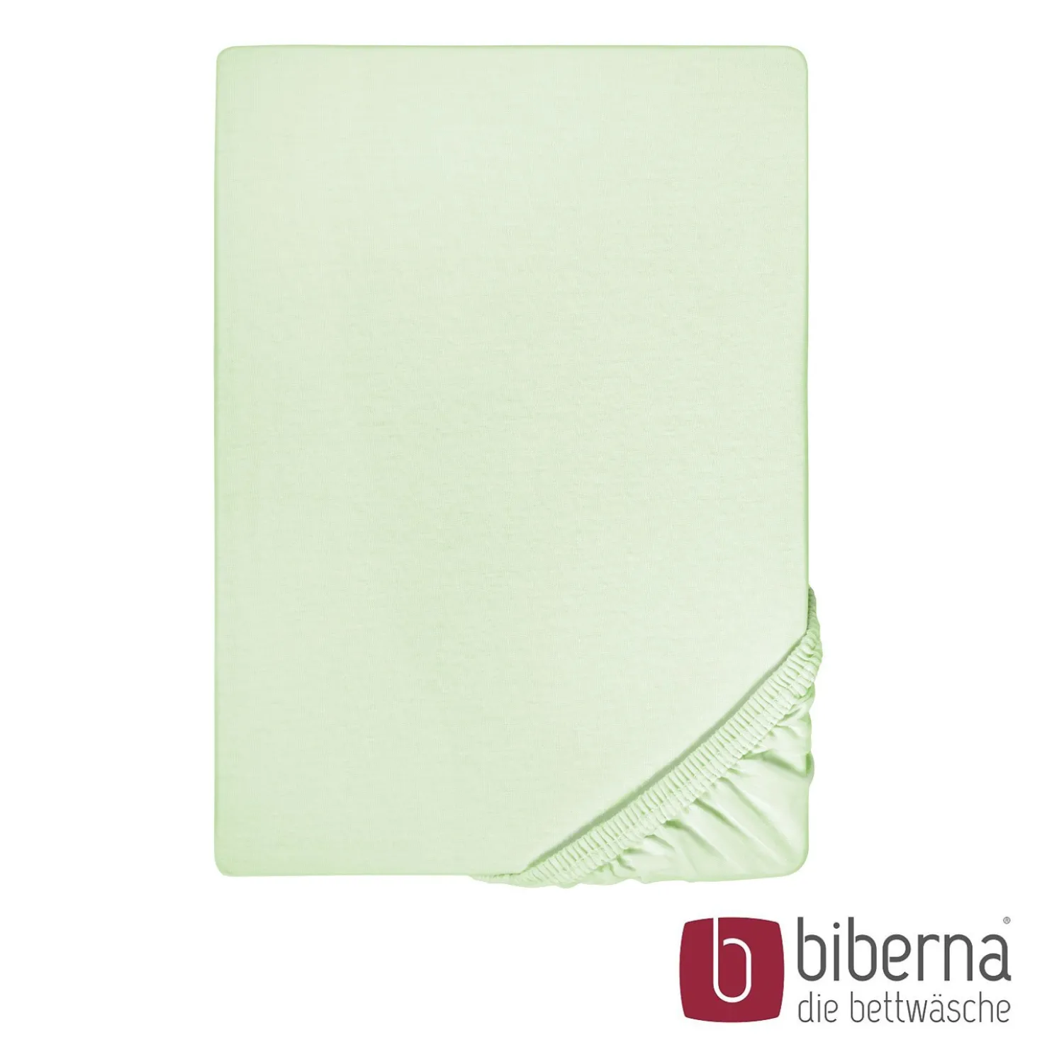 biberna Feinjersey-Spannbetttuch mint, 1x 90x190 cm - 100x200 cm