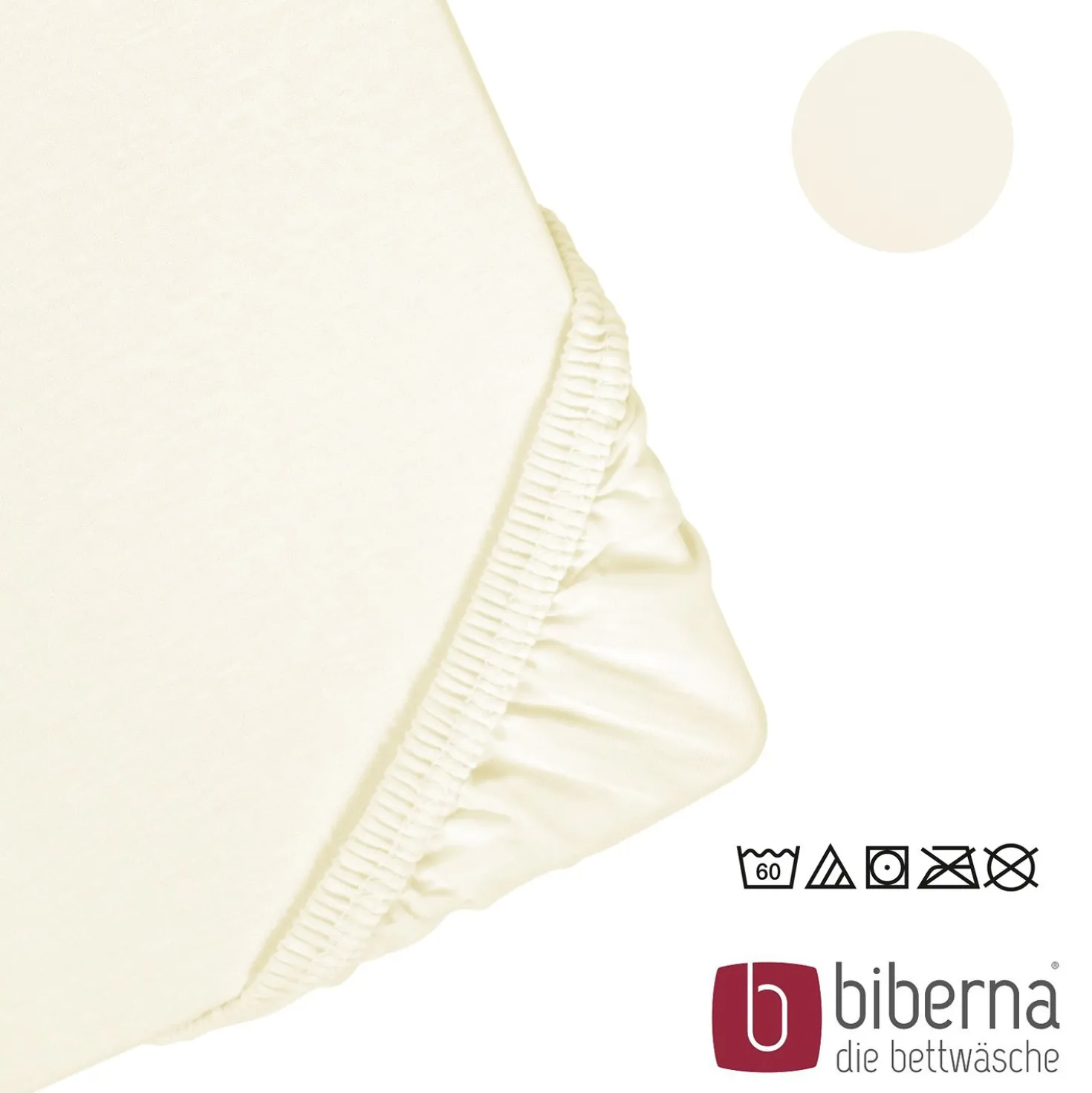 biberna Feinjersey-Spannbetttuch perlmutt, 1x 60x120 cm - 70x140 cm