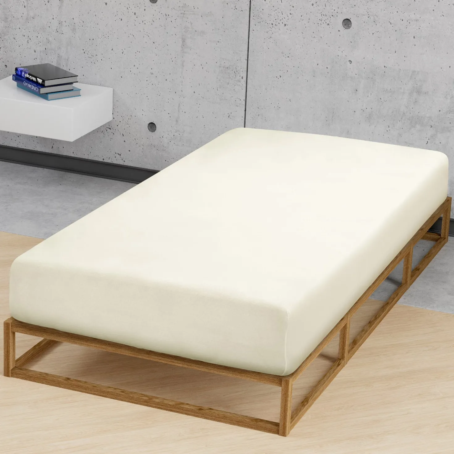biberna Feinjersey-Spannbetttuch perlmutt, 1x 60x120 cm - 70x140 cm