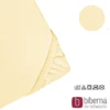 biberna Feinjersey-Spannbetttuch gelb, 1x 90x190 cm - 100x200 cm