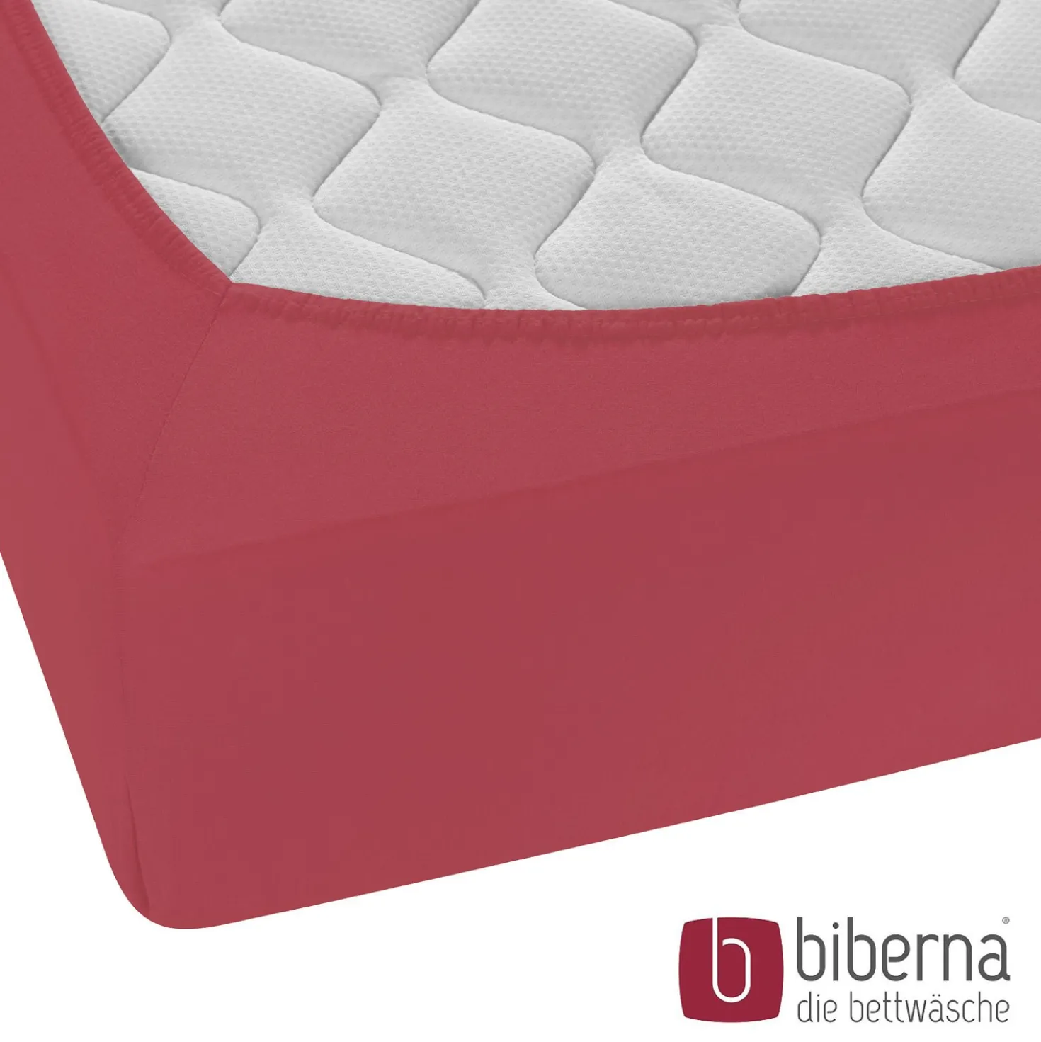 biberna Feinjersey-Spannbetttuch rost, 1x 90x190 cm - 100x200 cm