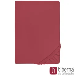 biberna Feinjersey-Spannbetttuch rost, 1x 90x190 cm - 100x200 cm