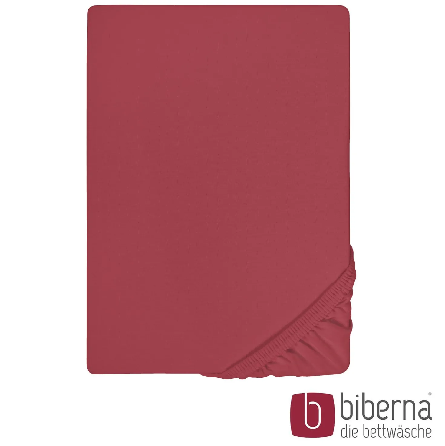 biberna Feinjersey-Spannbetttuch rost, 1x 90x190 cm - 100x200 cm
