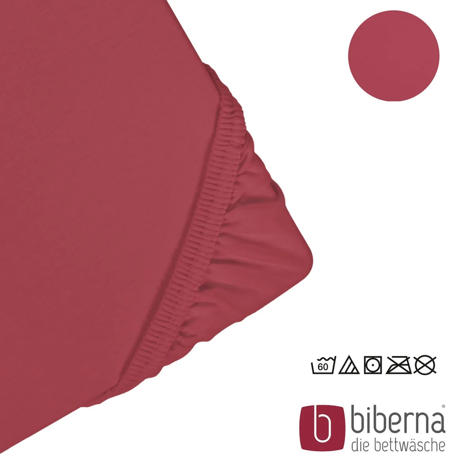 biberna Feinjersey-Spannbetttuch rost, 1x 90x190 cm - 100x200 cm