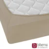 biberna Feinjersey-Spannbetttuch taupe, 1x 90x190 cm - 100x200 cm