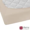 biberna Feinjersey-Spannbetttuch kitt, 1x 90x190 cm - 100x200 cm