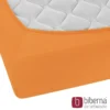 biberna Feinjersey-Spannbetttuch nektarine, 1x 90x190 cm - 100x200 cm