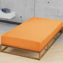 biberna Feinjersey-Spannbetttuch nektarine, 1x 90x190 cm - 100x200 cm