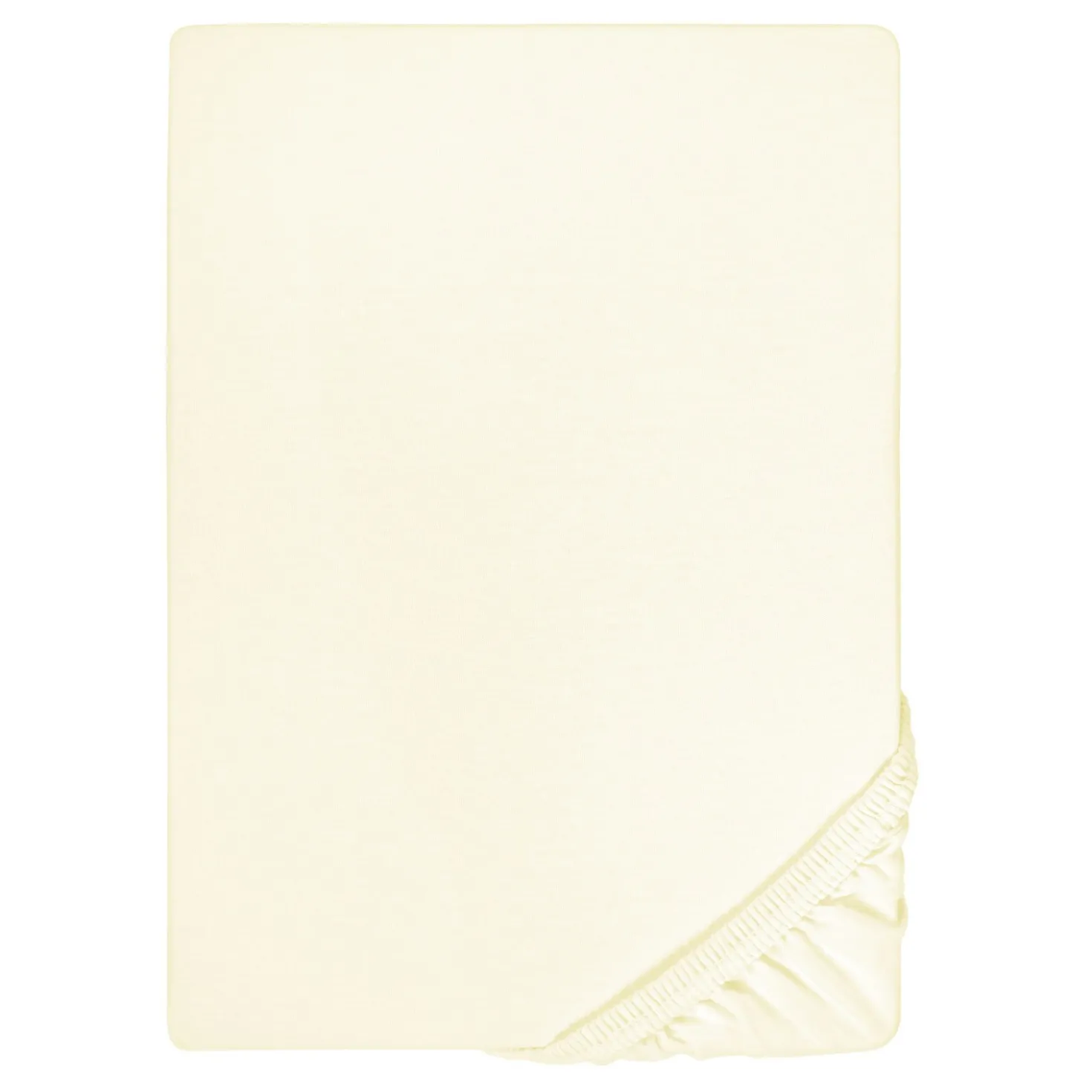biberna Jersey-Elastic-Boxspring-Spannbetttuch perlmutt, 1x 90x190 cm - 100x220 cm
