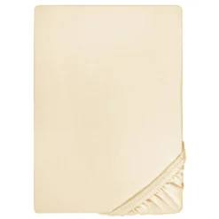 biberna Jersey-Elastic-Boxspring-Spannbetttuch champagner, 1x 90x190 cm - 100x220 cm
