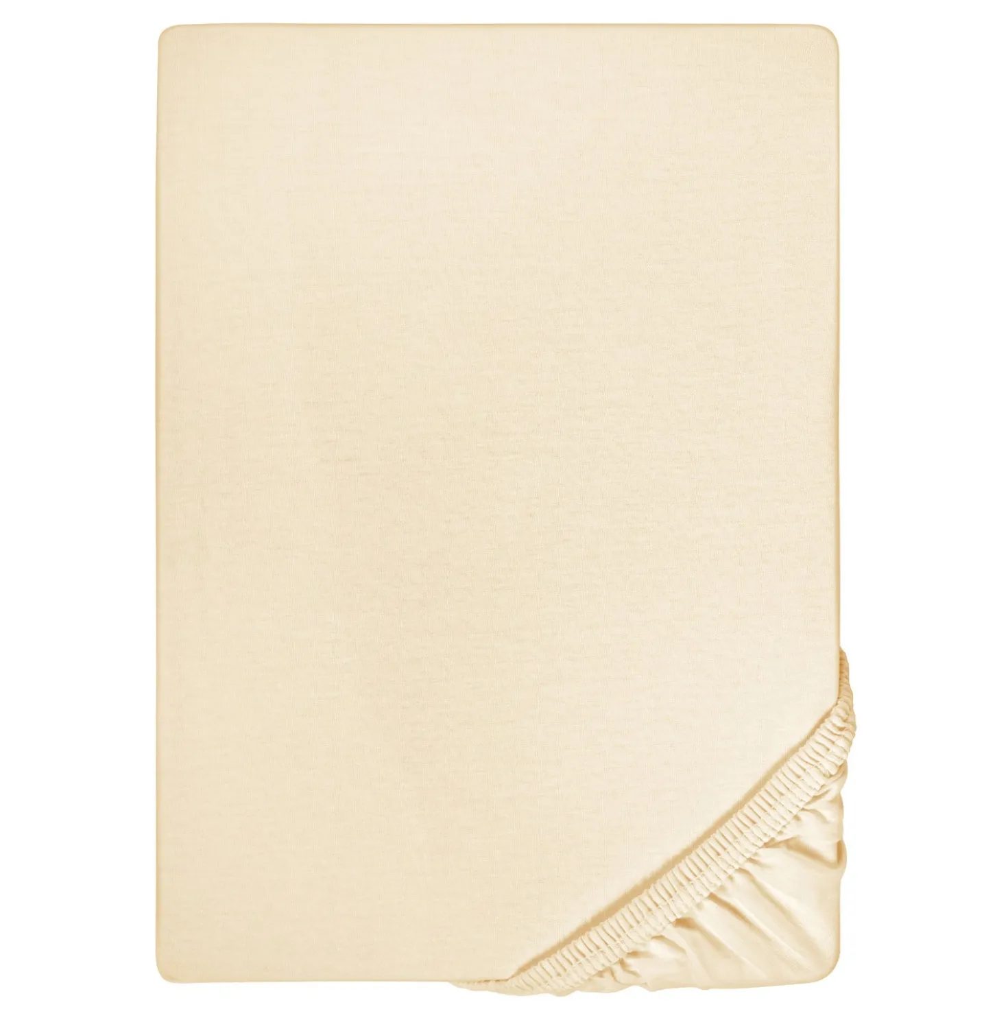 biberna Jersey-Elastic-Boxspring-Spannbetttuch champagner, 1x 90x190 cm - 100x220 cm