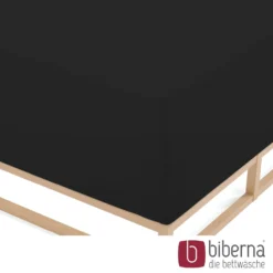 biberna Jersey-Elastic-Boxspring-Spannbetttuch schwarz, 1x 90x190 cm - 100x220 cm