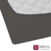 biberna Jersey-Elastic-Boxspring-Spannbetttuch dunkelgrau, 1x 90x190 cm - 100x220 cm