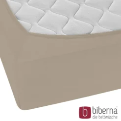 biberna Jersey-Elastic-Boxspring-Spannbetttuch basalt, 1x 140x200 cm - 160x220 cm
