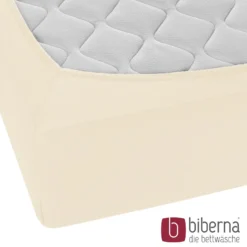 biberna Jersey-Elastic-Boxspring-Spannbetttuch champagner, 1x 140x200 cm - 160x220 cm