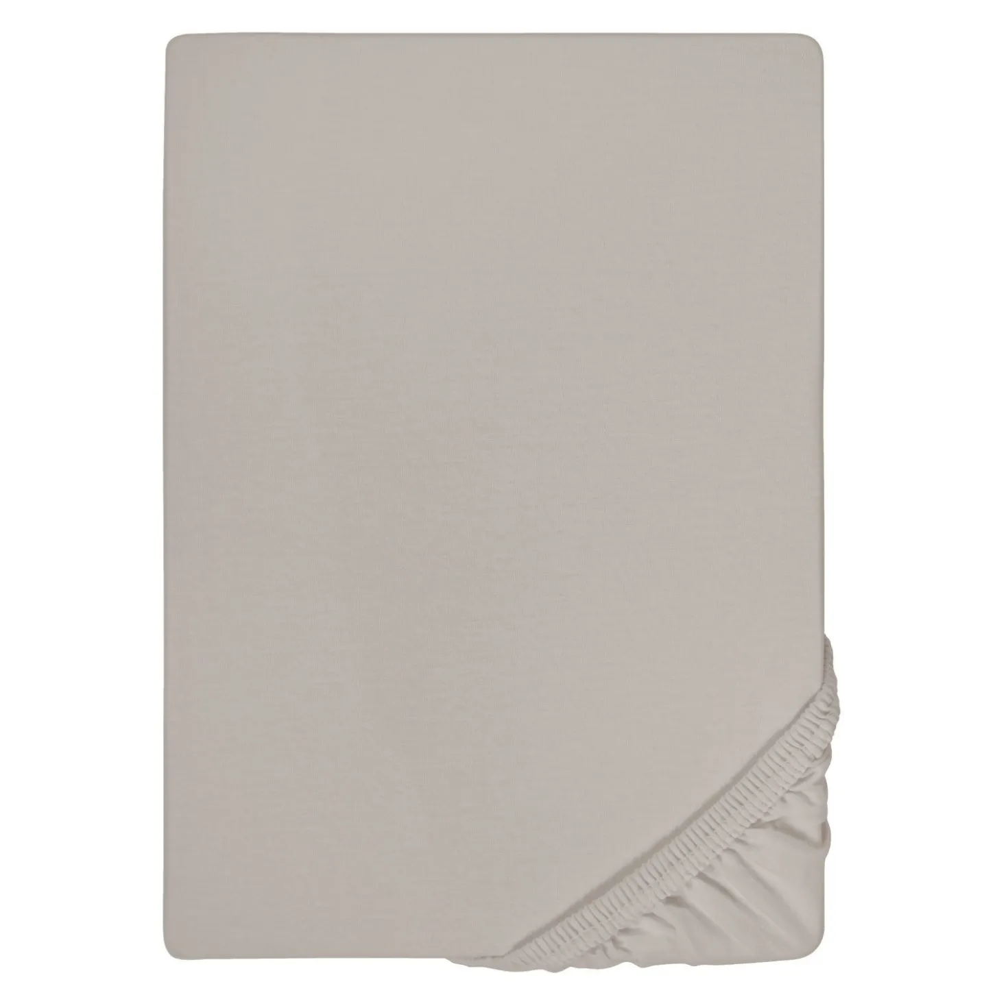 biberna Jersey-Elastic-Boxspring-Spannbetttuch sturmgrau, 1x 90x190 cm - 100x220 cm