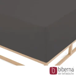 biberna Jersey-Elastic-Boxspring-Spannbetttuch dunkelgrau, 1x 140x200 cm - 160x220 cm