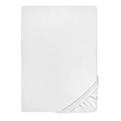 biberna Jersey-Elastic-Boxspring-Spannbetttuch weiss, 1x 90x190 cm - 100x220 cm