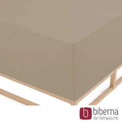 biberna Jersey-Elastic-Boxspring-Spannbetttuch basalt, 1x 180x200 cm - 200x220 cm