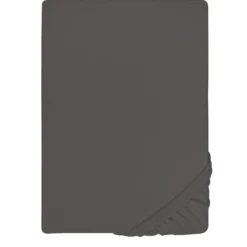 biberna Jersey-Elastic-Boxspring-Spannbetttuch dunkelgrau, 1x 180x200 cm - 200x220 cm