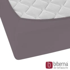 biberna Jersey-Elastic-Boxspring-Spannbetttuch silber/grau, 1x 180x200 cm - 200x220 cm