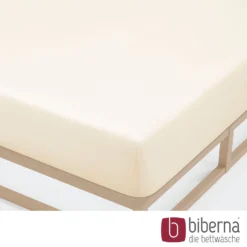 biberna Jersey-Elastic-Spannbetttuch natur, 1x 90x190 cm - 100x220 cm