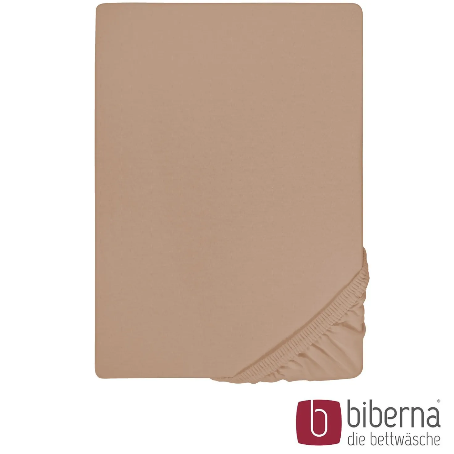 biberna Jersey-Elastic-Spannbetttuch macchiato, 1x 90x190 cm - 100x220 cm