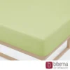 biberna Jersey-Elastic-Spannbetttuch pistaziengrün, 1x 90x190 cm - 100x220 cm