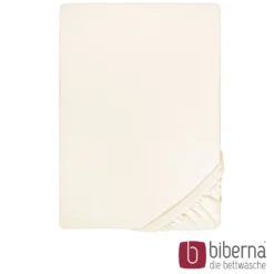 biberna Jersey-Elastic-Spannbetttuch natur, 1x 120x200 cm - 130x220 cm