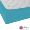 biberna Jersey-Elastic-Spannbetttuch türkis, 1x 90x190 cm - 100x220 cm