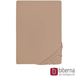 biberna Jersey-Elastic-Spannbetttuch macchiato, 1x 120x200 cm - 130x220 cm