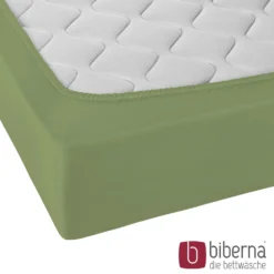 biberna Jersey-Elastic-Spannbetttuch fichte, 1x 120x200 cm - 130x220 cm