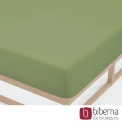 biberna Jersey-Elastic-Spannbetttuch fichte, 1x 120x200 cm - 130x220 cm