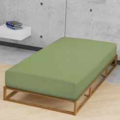 biberna Jersey-Elastic-Spannbetttuch fichte, 1x 120x200 cm - 130x220 cm