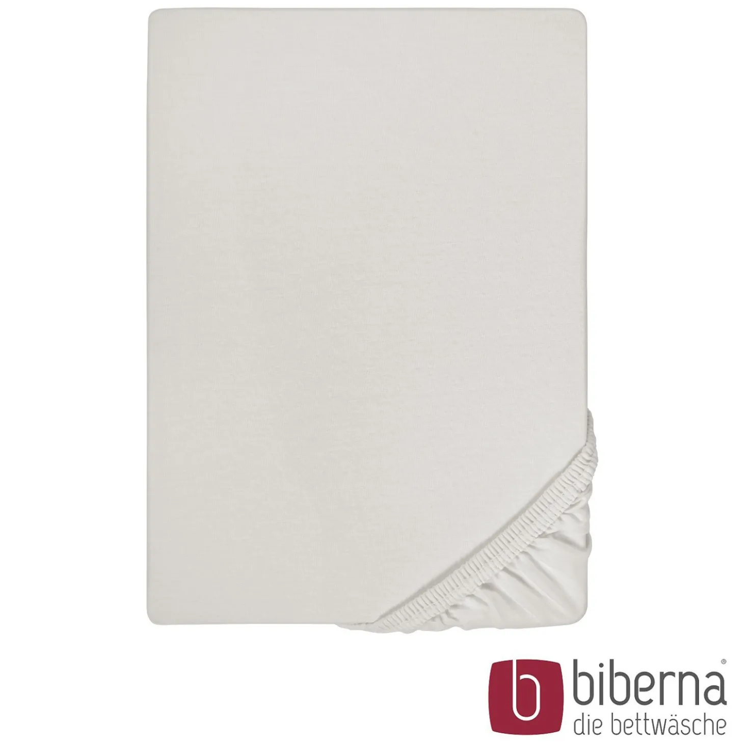 biberna Jersey-Elastic-Spannbetttuch grau, 1x 120x200 cm - 130x220 cm