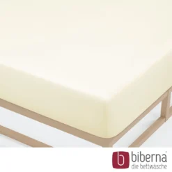 biberna Jersey-Elastic-Spannbetttuch perlmutt, 1x 140x200 cm - 160x220 cm