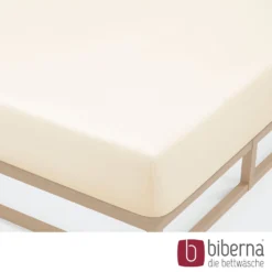 biberna Jersey-Elastic-Spannbetttuch natur, 1x 140x200 cm - 160x220 cm