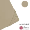 biberna Jersey-Elastic-Spannbetttuch taupe, 1x 180x200 cm - 200x220 cm