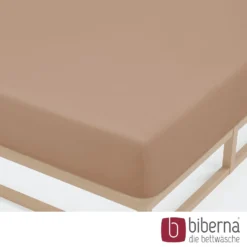 biberna Jersey-Elastic-Spannbetttuch macchiato, 1x 180x200 cm - 200x220 cm