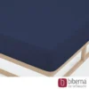 biberna Jersey-Elastic-Spannbetttuch marine, 1x 180x200 cm - 200x220 cm