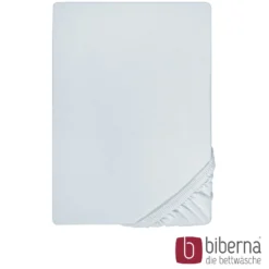 biberna Jersey-Elastic-Spannbetttuch ciel, 1x 180x200 cm - 200x220 cm