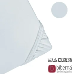 biberna Jersey-Elastic-Spannbetttuch ciel, 1x 180x200 cm - 200x220 cm