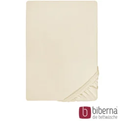 biberna Jersey-Elastic-Spannbetttuch kitt, 1x 140x200 cm - 160x220 cm